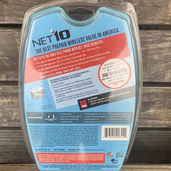 LG LG400G NET 10 NEW SEALED NET10 CELL PHONE NOS - Picture 2 of 2